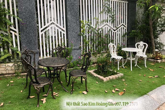 bàn ghế nhôm đúc bàn ghế nhôm đúc