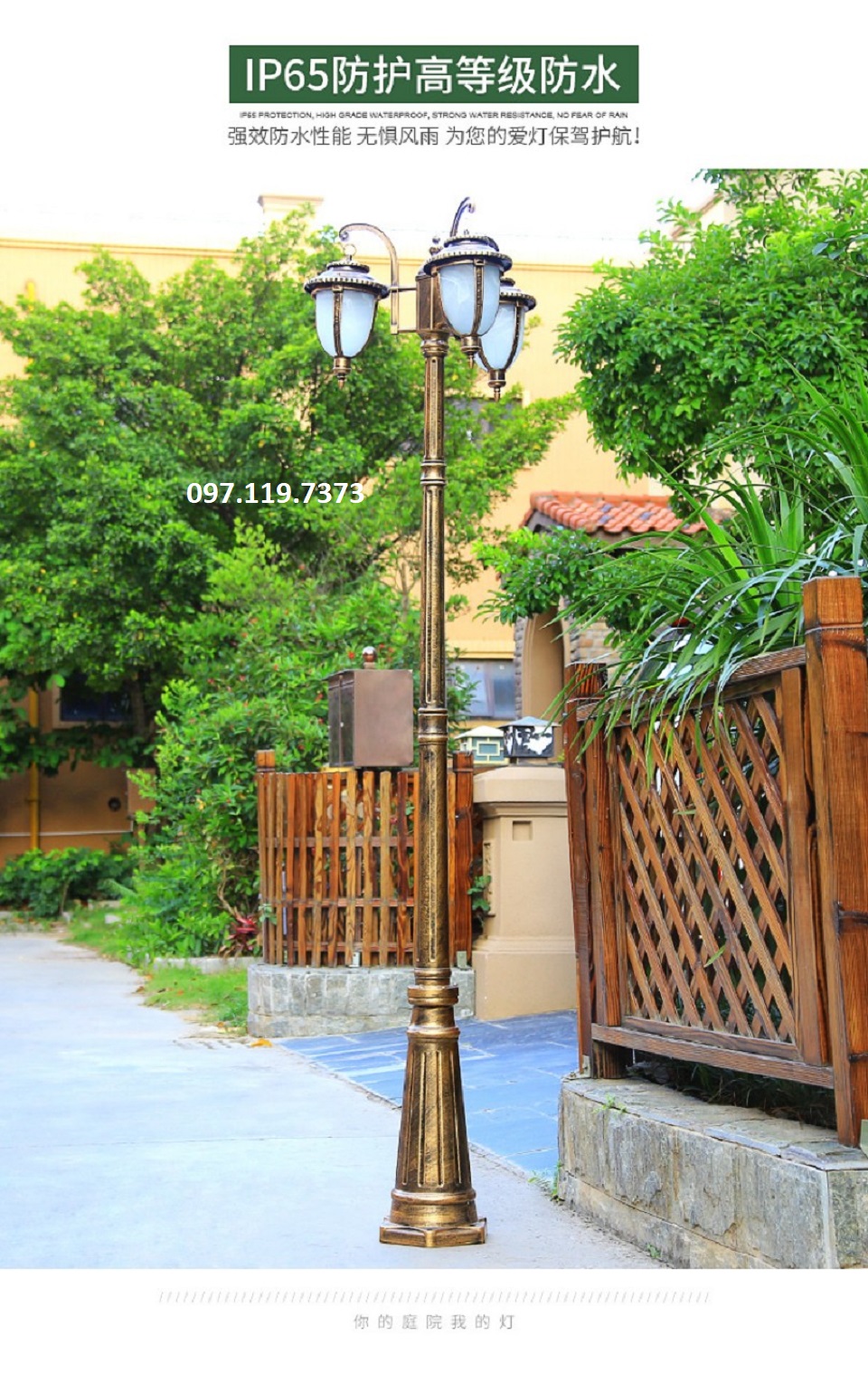 cột đèn sân vườn