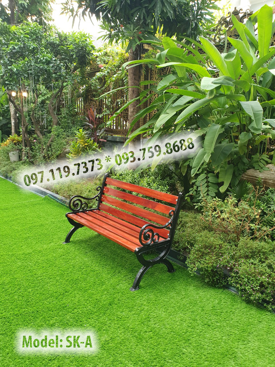 ghế gỗ công viên