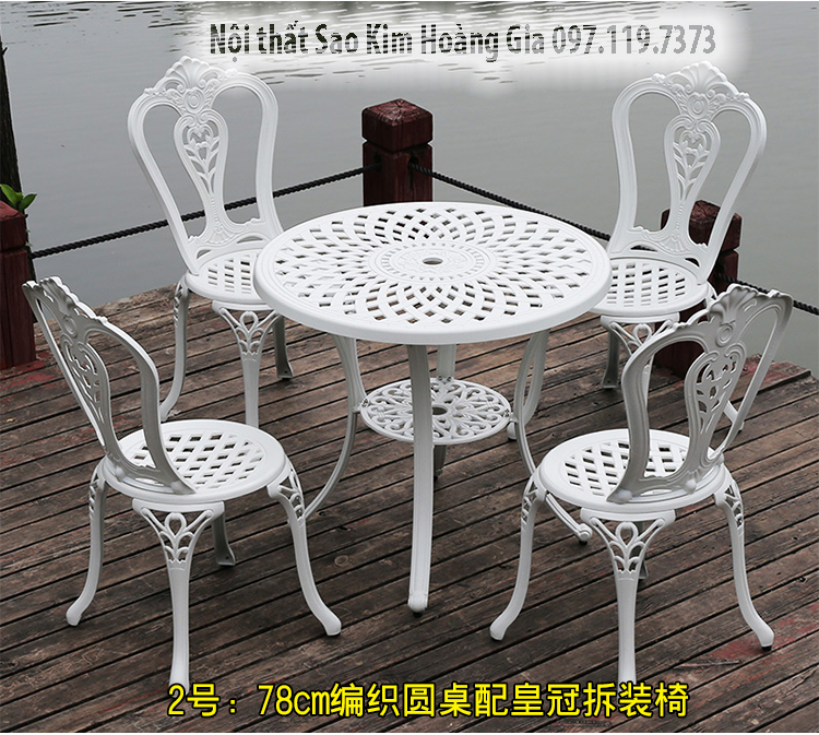 Bàn ghế nhôm đúc SK-B23