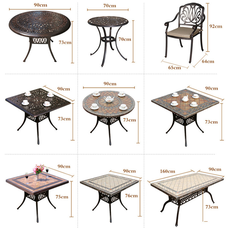 Bàn ghế nhôm đúc SK-B06