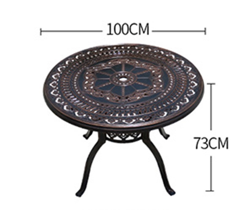 Bàn ghế ngoài trời nhôm đúc SK-B05